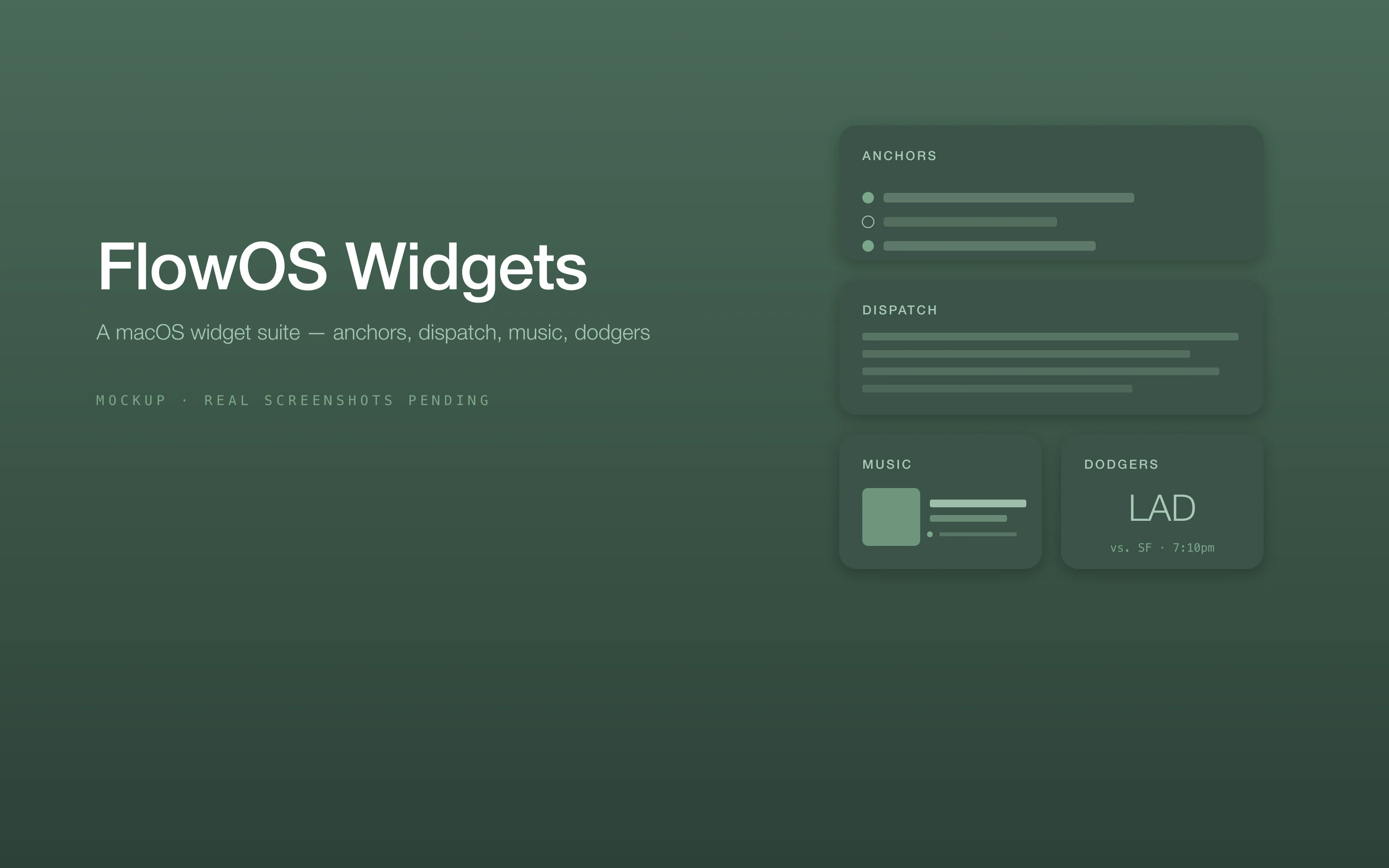 FlowOS Widgets